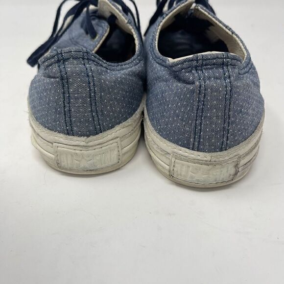Converse All Stars Sneakers Blue Denim Mini Dot Size 8M 10W - Picture 3 of 7